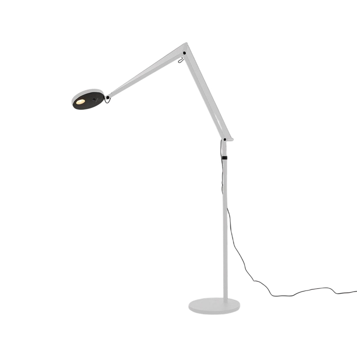 Demetra LED Floor Lamp with Motion Sensor in White.