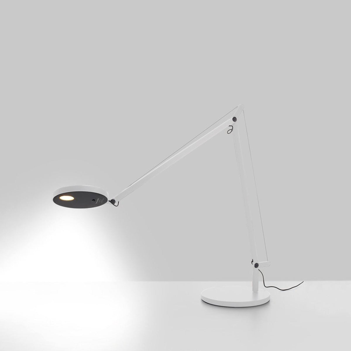 Demetra LED Table Lamp in White (Table Base).