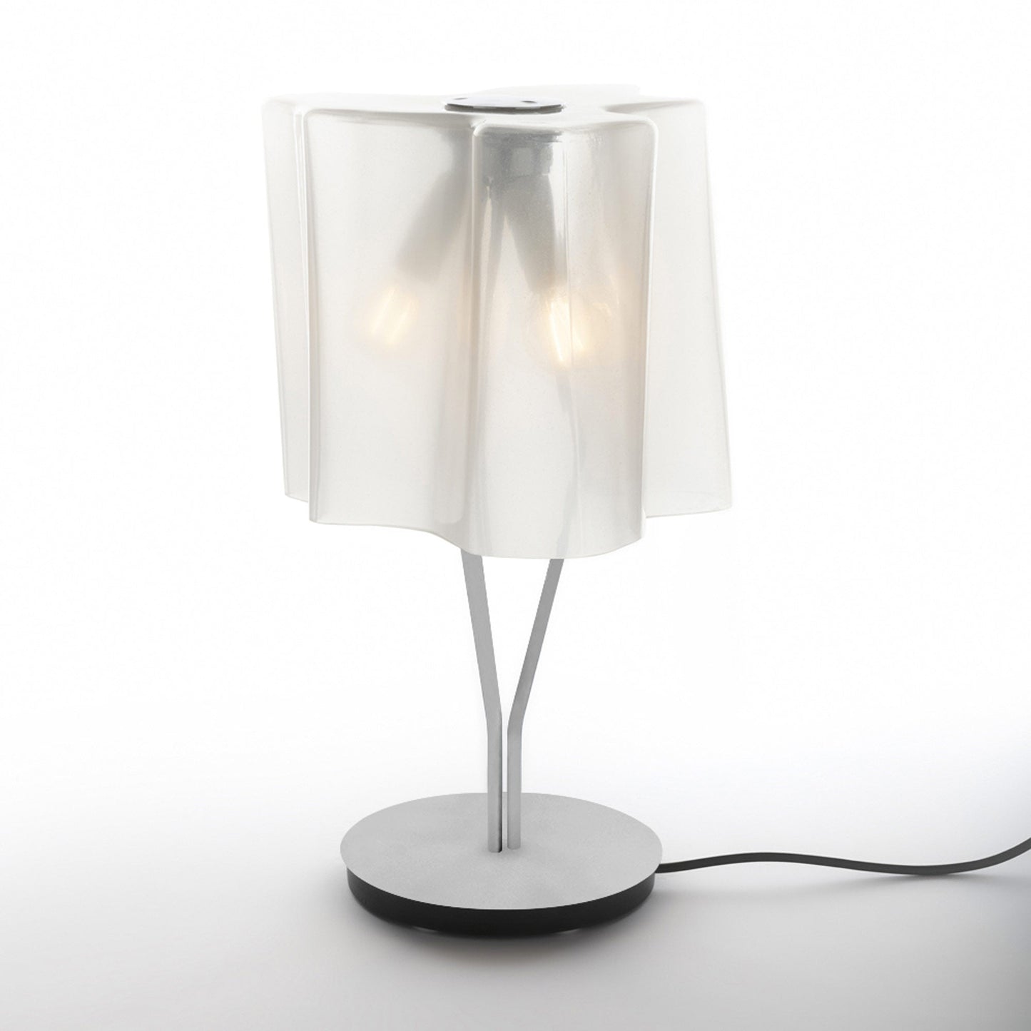 Logico Table Lamp in Grey/White (Large).