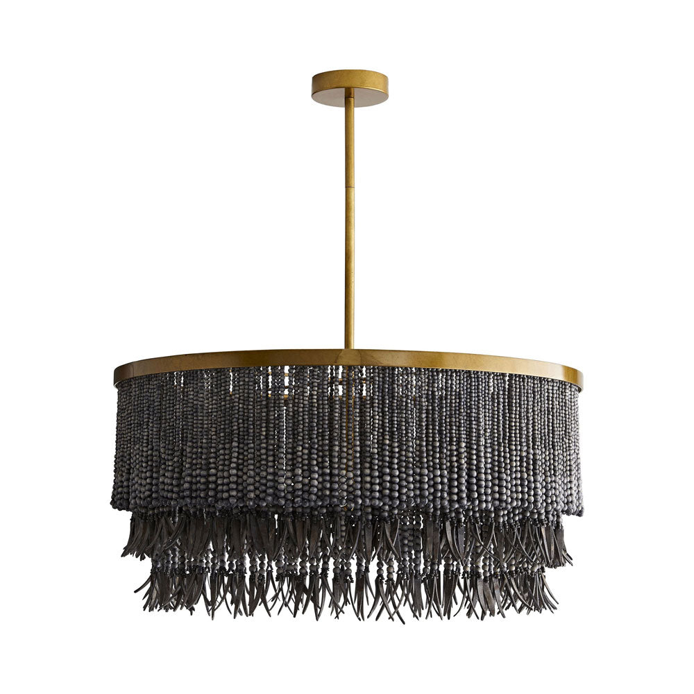 Baja Chandelier in Dark Gray Wash.