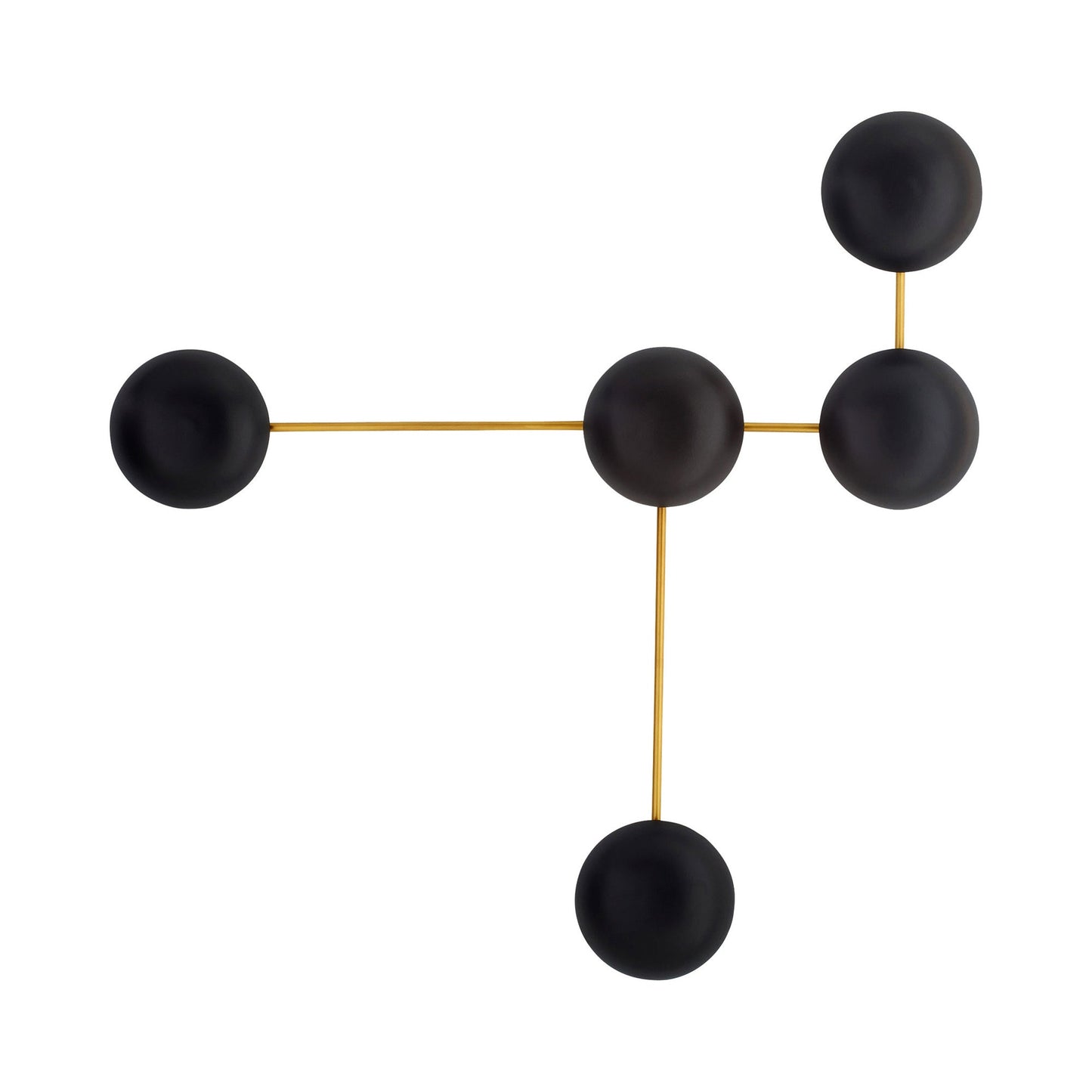 Glaze Sculptural Wall Light in Matte Black.