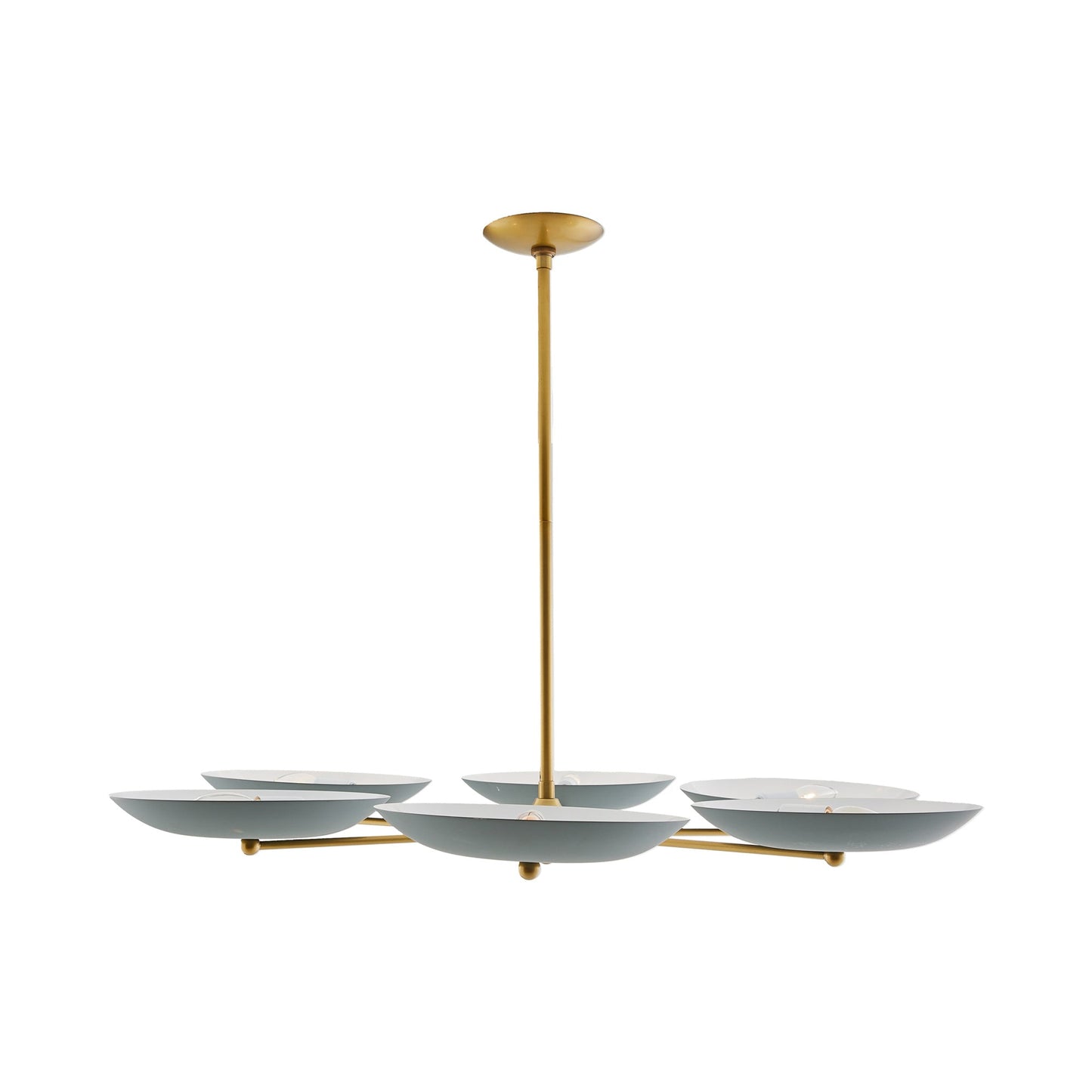 Griffith Chandelier in Cadet Blue (1-Tier).