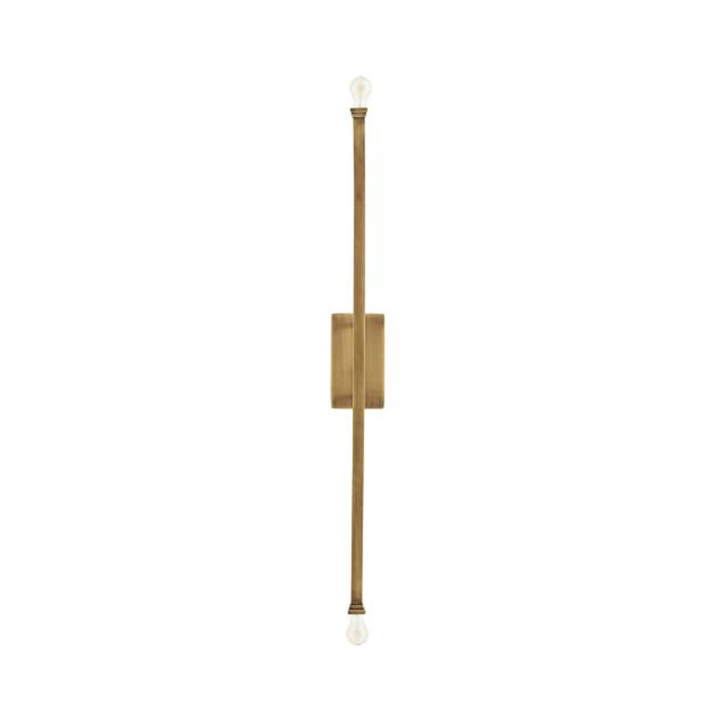 Hutu Wall Light in Antique Brass.
