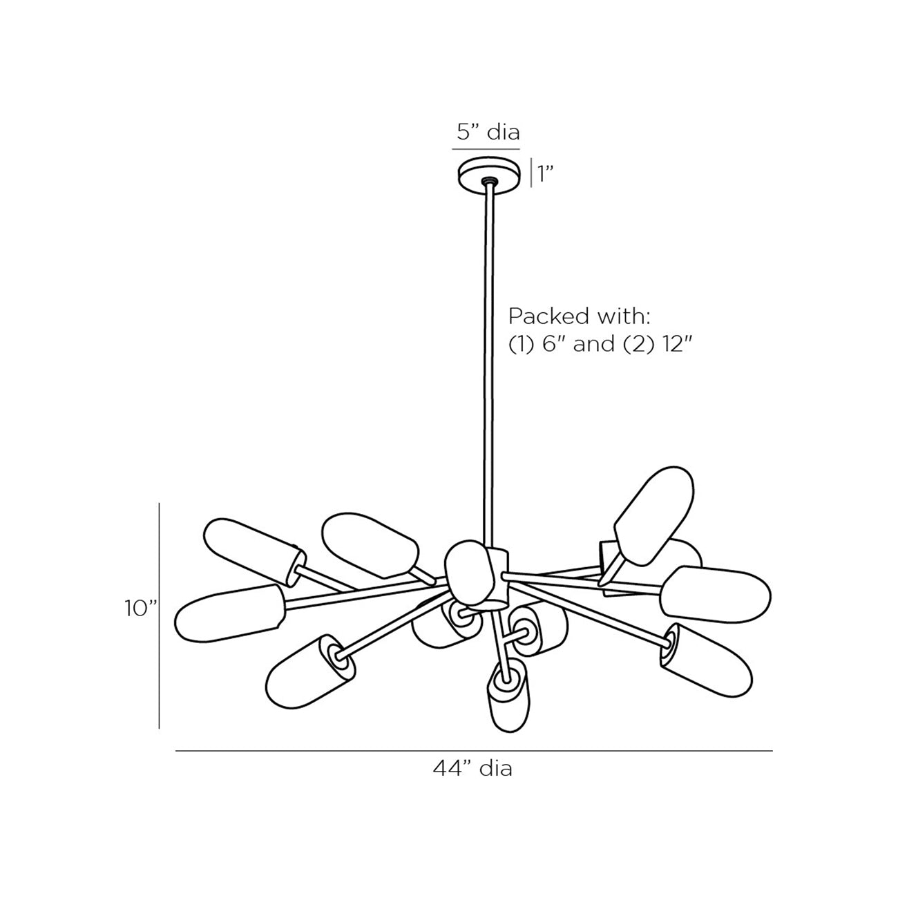 Javier Chandelier - line drawing.