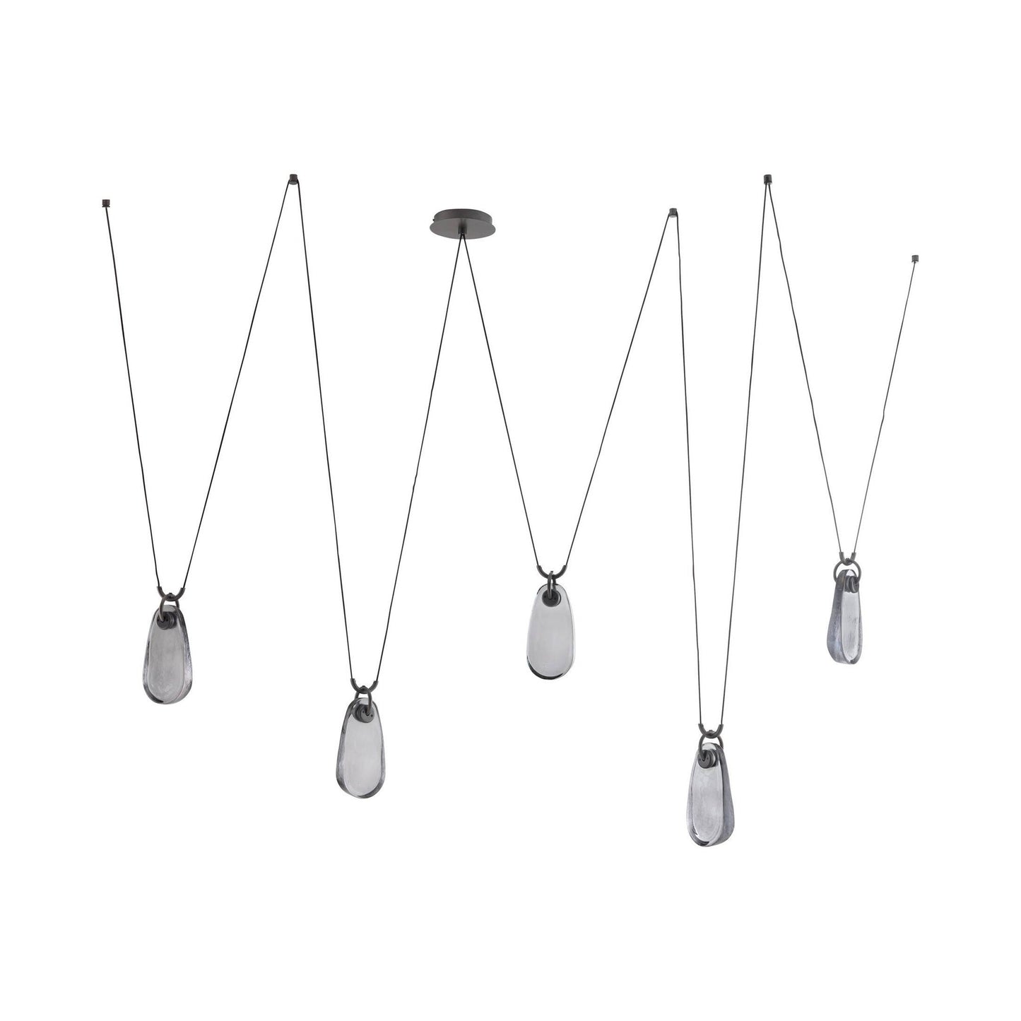 Melt LED Chandelier in English Bronze.