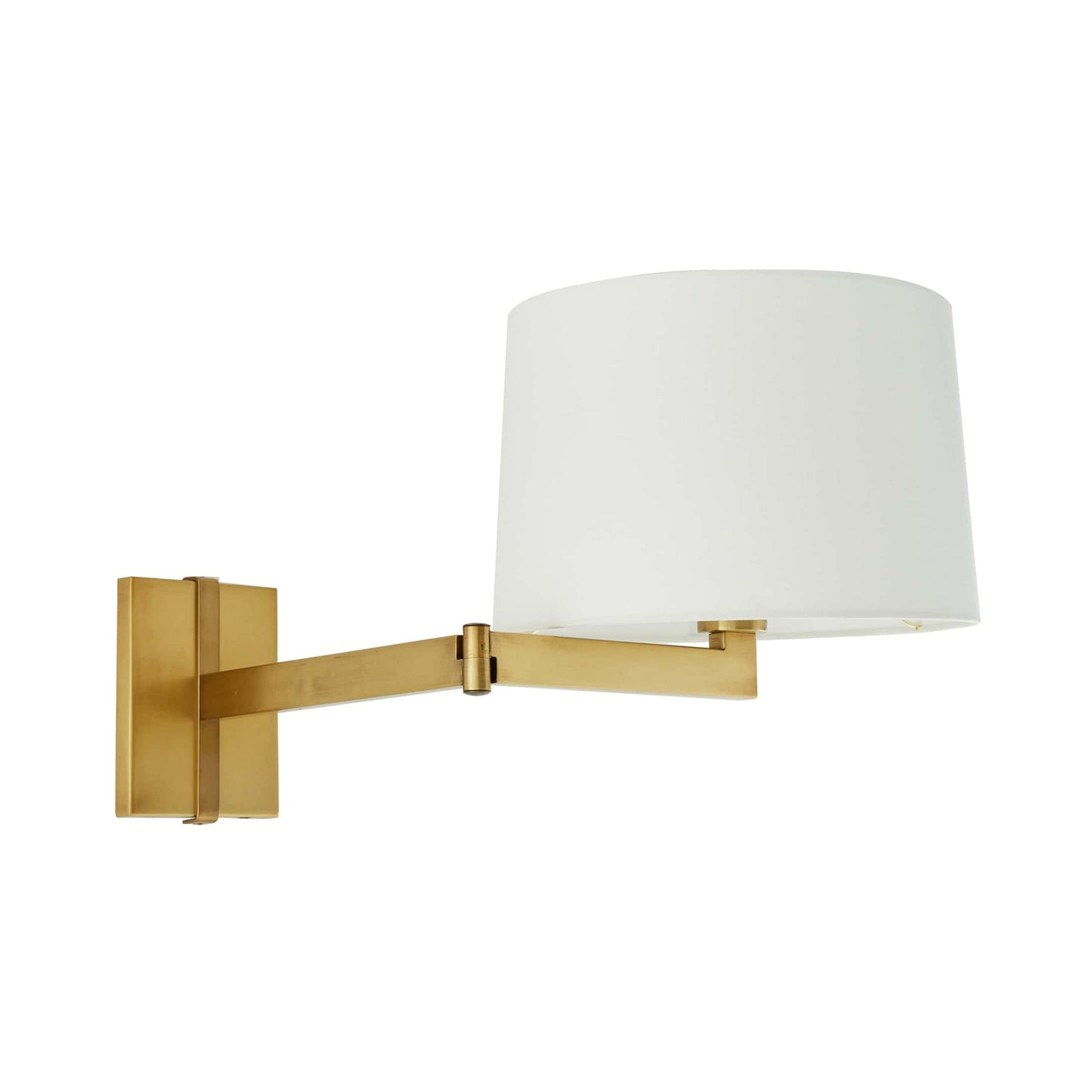 Portland Wall Light in Antique Brass.