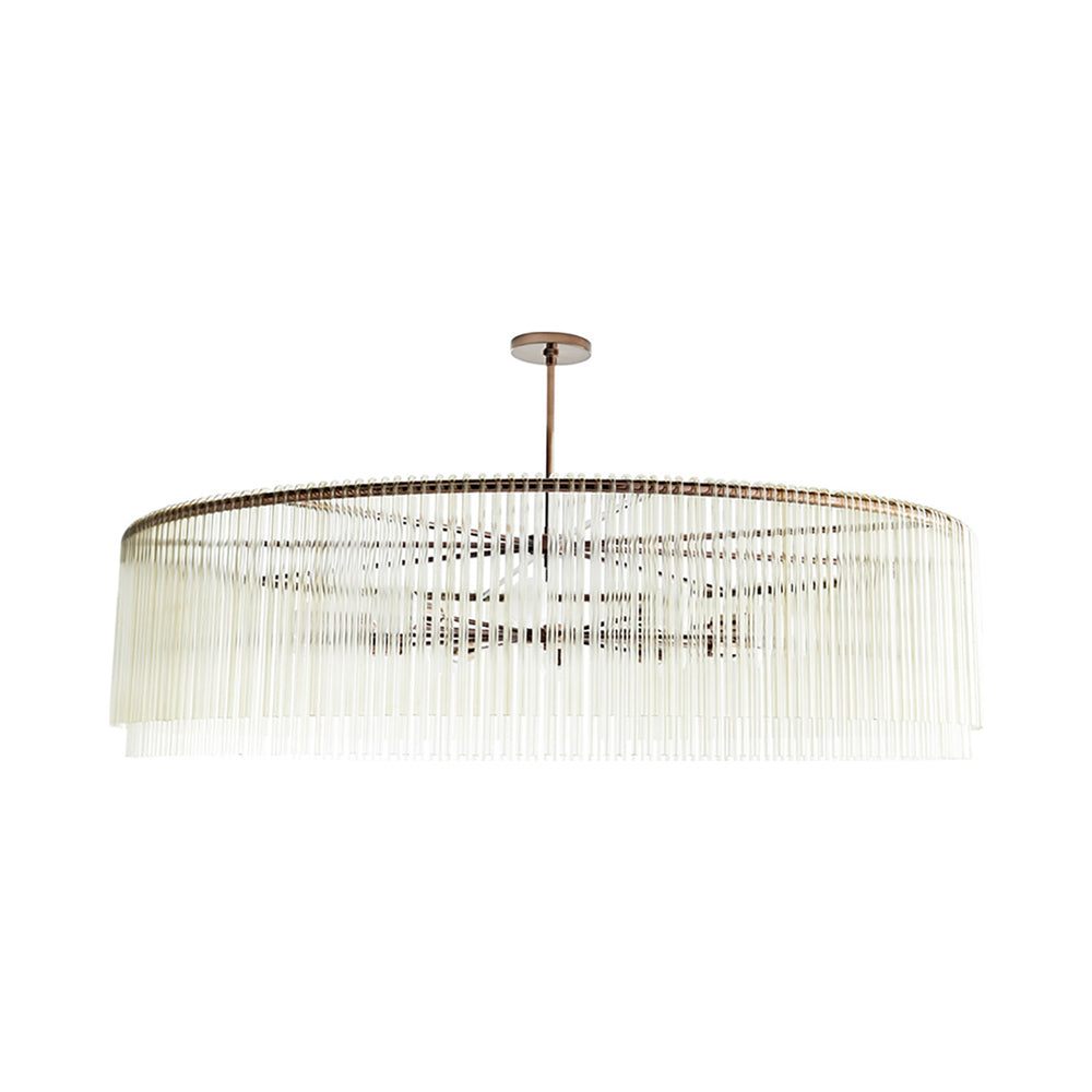 Royalton Chandelier in Brown Nickel/Smoke Glass (Large).