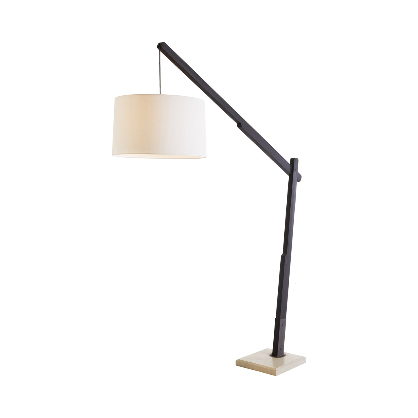 Sarsa Floor Lamp in Ebony Teak.
