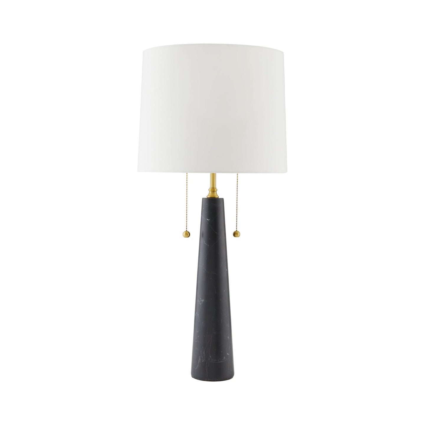 Sidney Table Lamp in Black Marble.