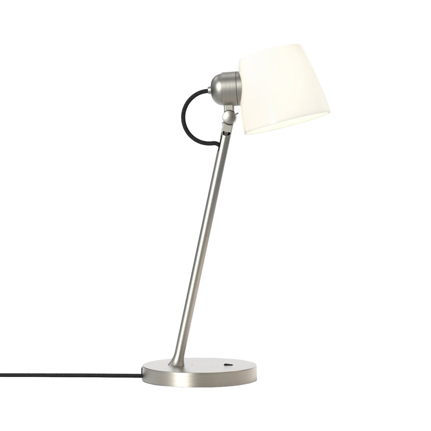 Imari Table Lamp in Matt Nickel.