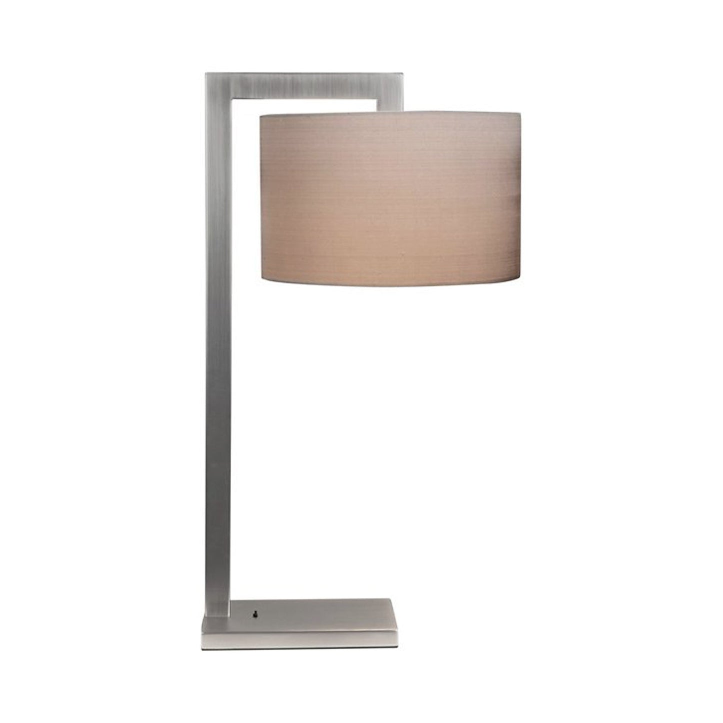 Ravello Table Lamp in Matt Nickel (No shade).