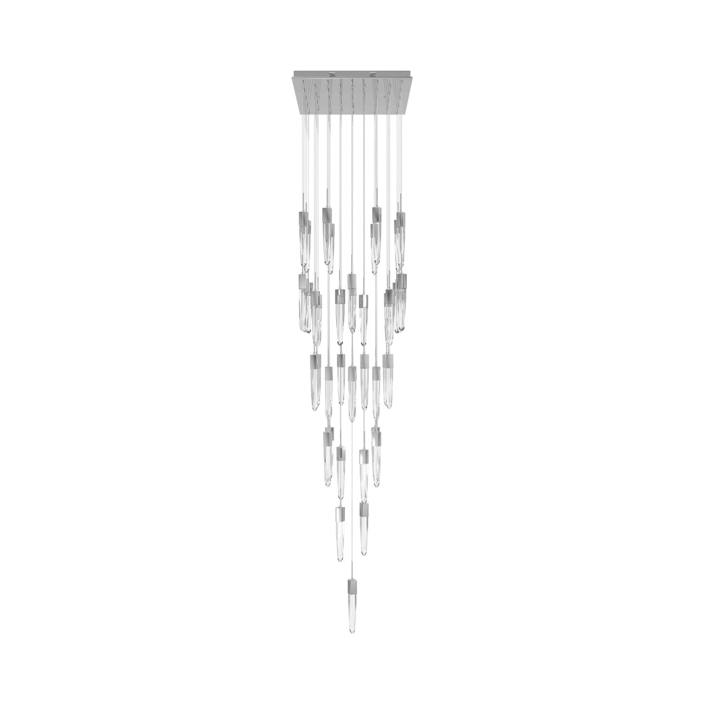 Aspen Multi Light Pendant Light in Polished Chrome (Clear Crystal/41-Light).