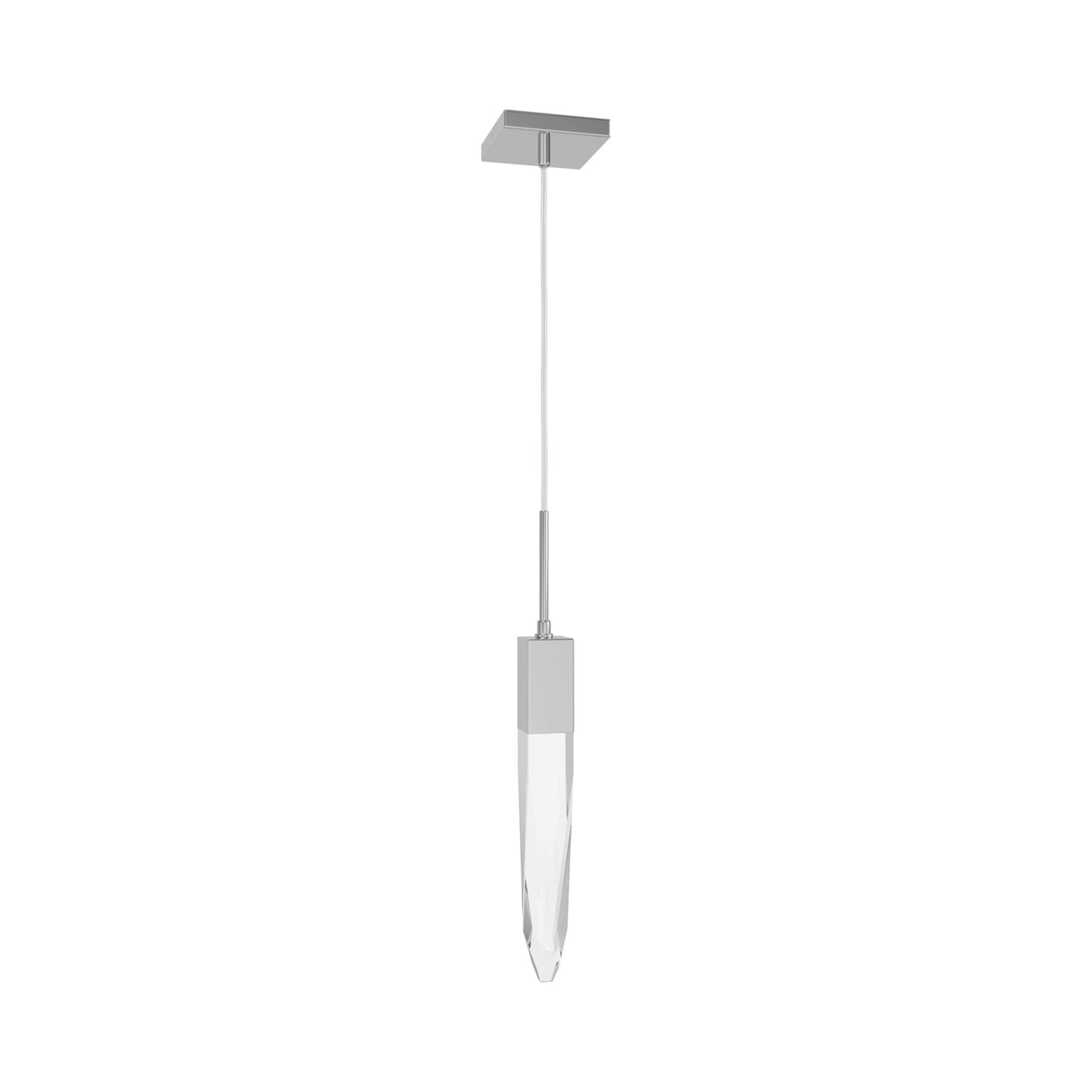 Aspen Pendant Light in Polished Chrome (Clear Crystal).