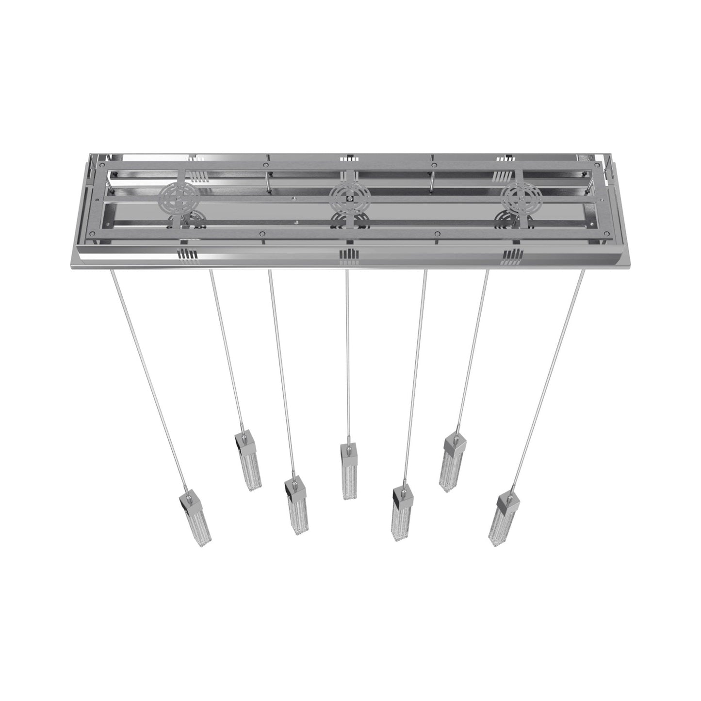 Boa Linear Pendant Light in Polished Chrome (7-Light).
