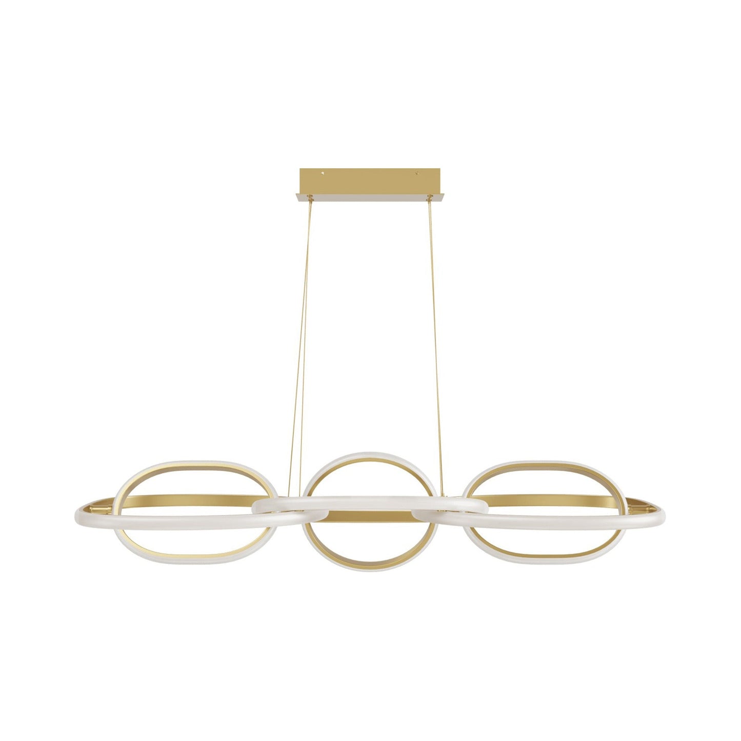Circa LED Linear Pendant Light in Gold.