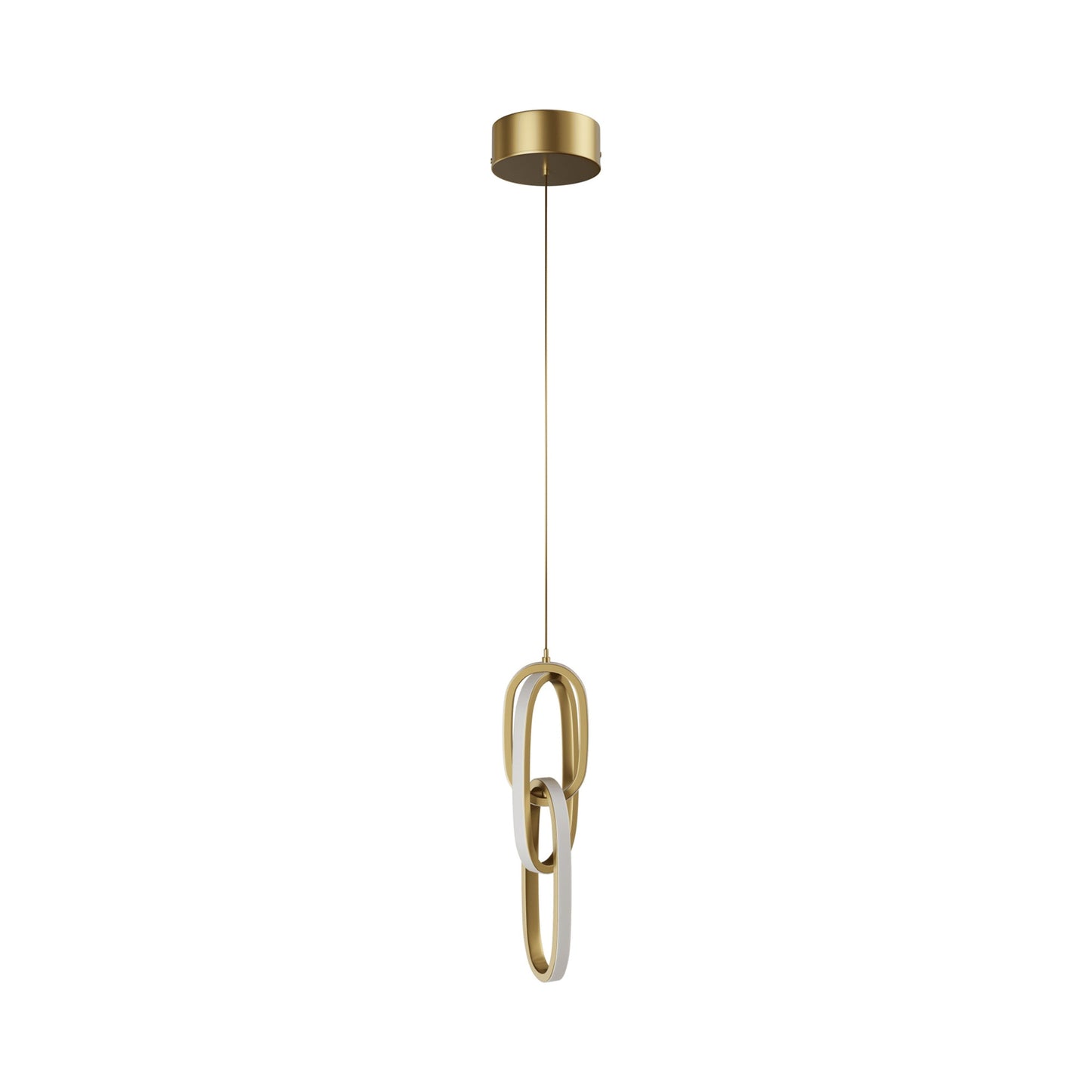 Circa Looping LED Pendant Light in Gold.