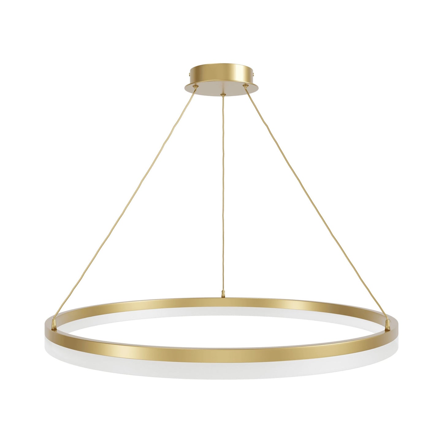 Circa Ring LED Pendant Light in Gold (39-Inch).