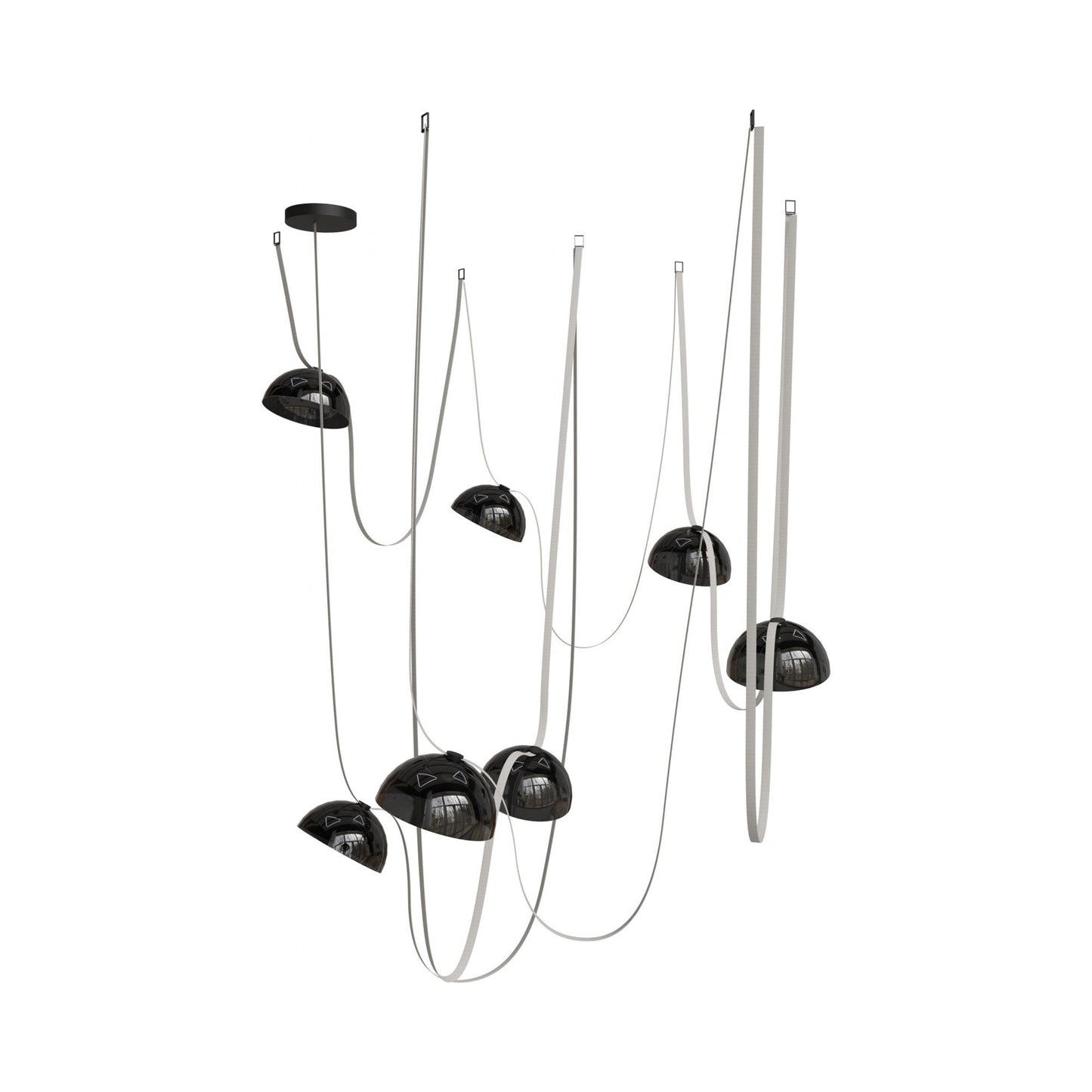 Fremont G102 LED Chandelier in Ivory (7-Light).