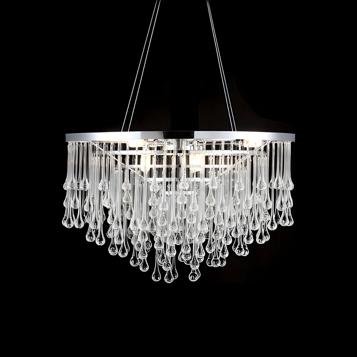 Hollywood Blvd. Round Chandelier (22-Inch).