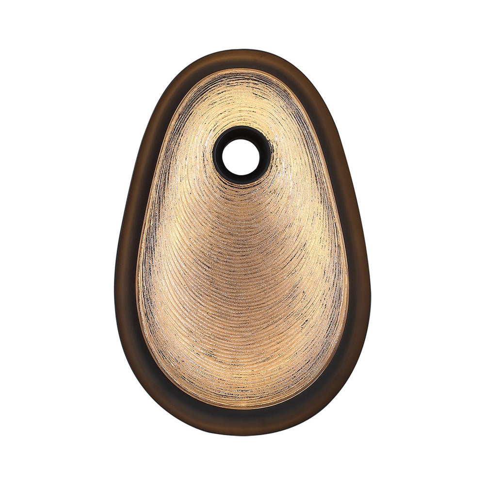 Palmea LED Wall Light in Matte Black (15.5-Inch).