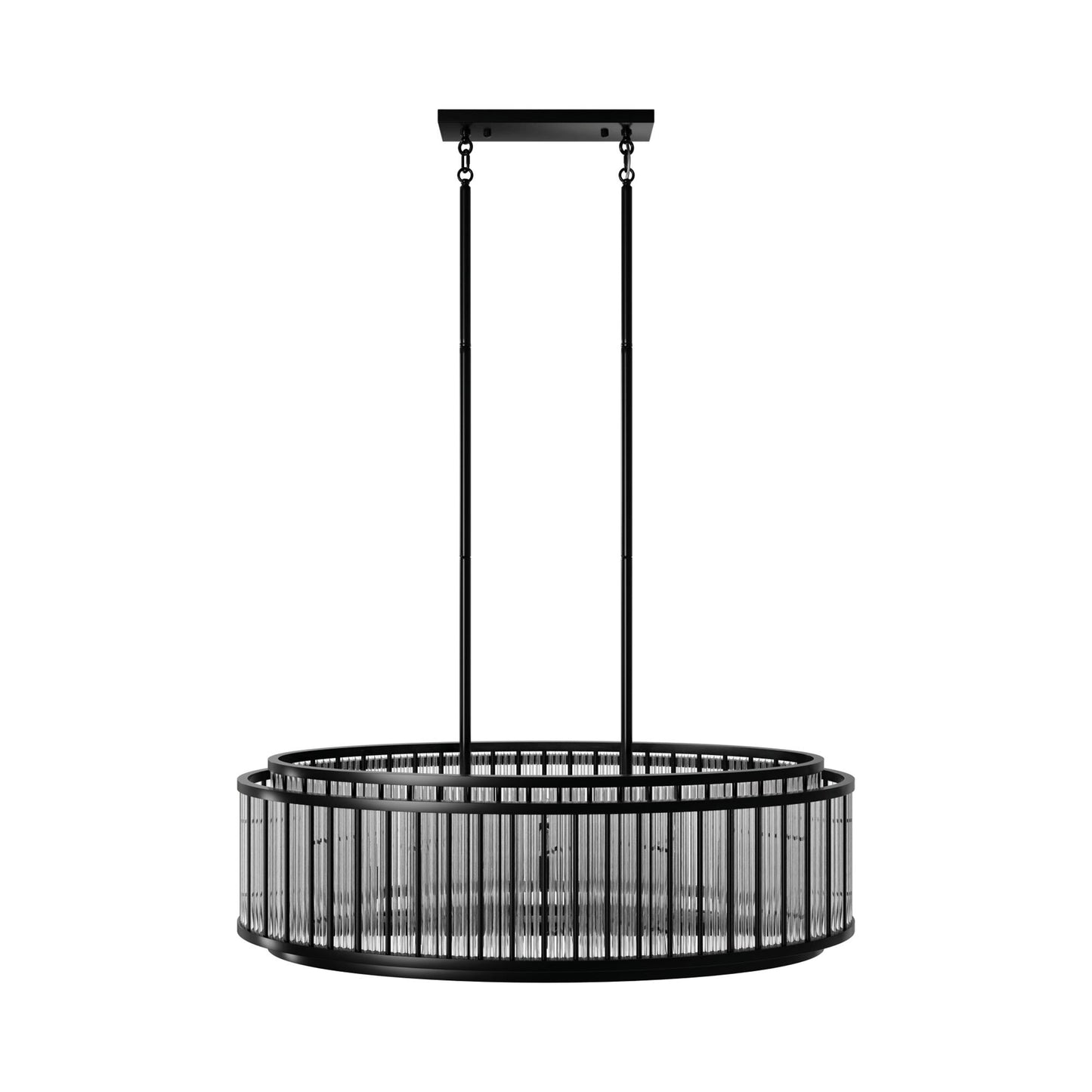 Waldorf Chandelier in Polished Gunmetal.