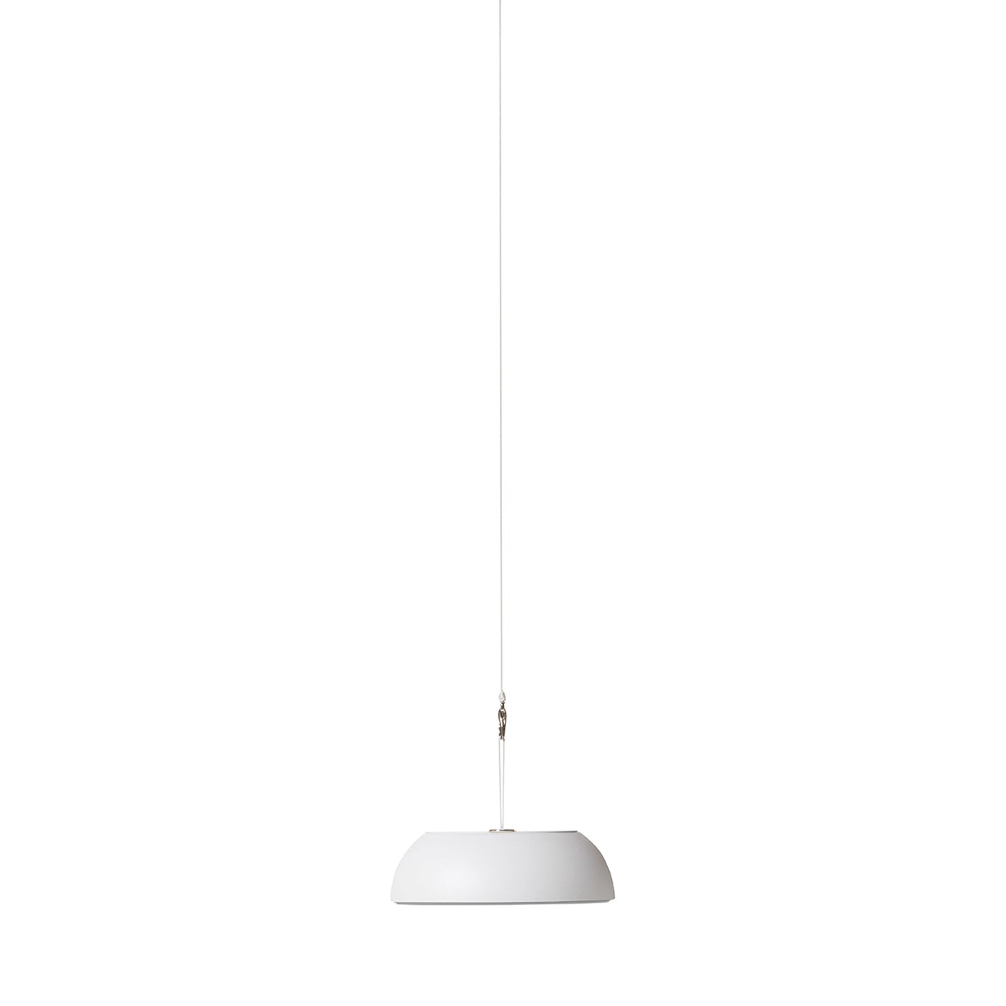 Float LED Pendant Light in White/White.