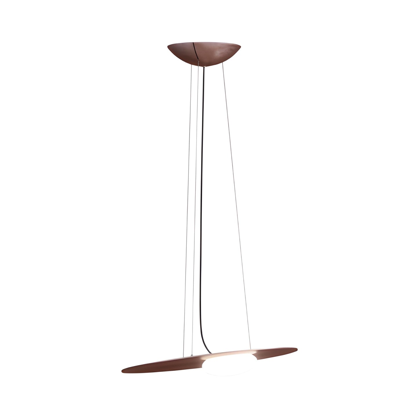 Kwic LED Pendant Light in Transparent Blonde (Large).