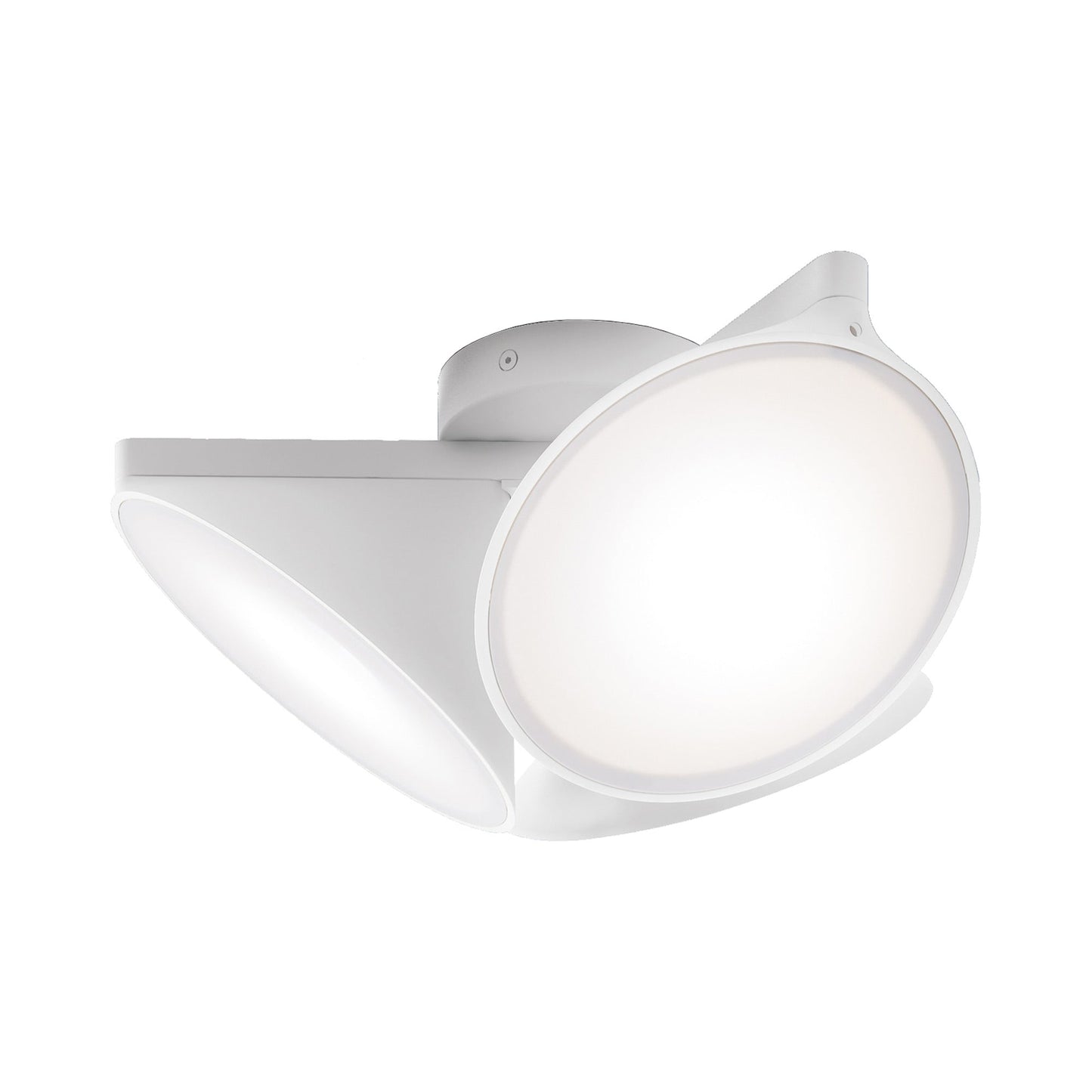 Orchid LED Flush Mount Ceiling Light in White.