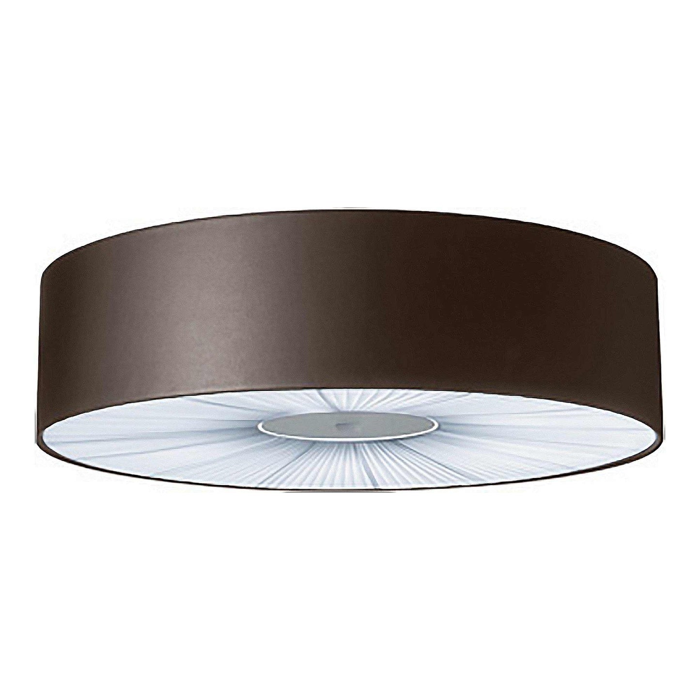 Skin Flush Mount Ceiling Light in Brown/White (Large).