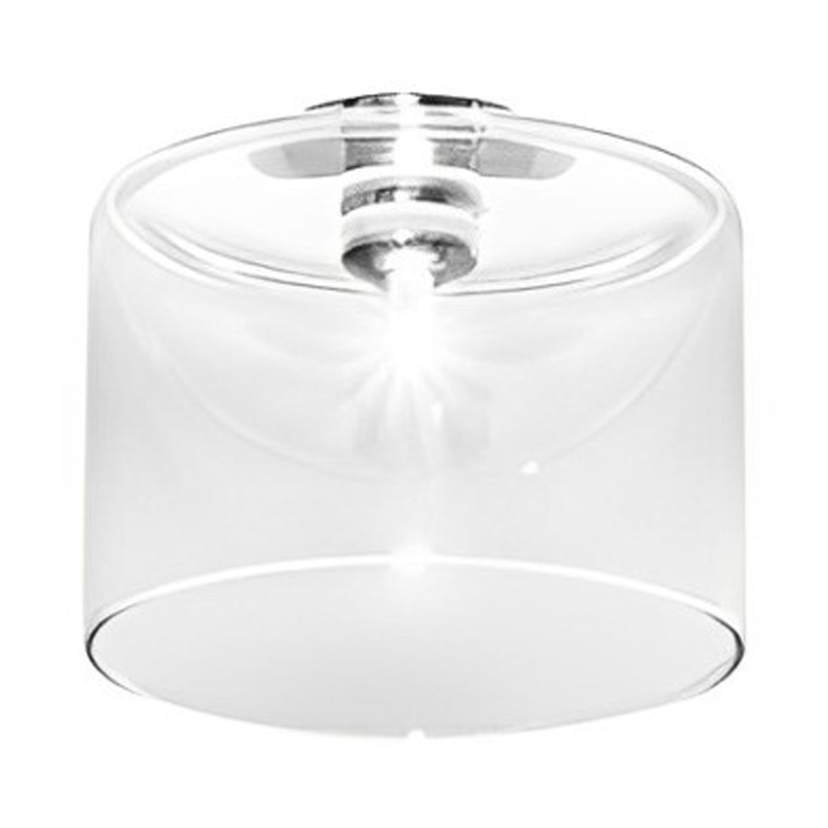 Spillray Flush Mount Ceiling Light in Crystal (5.5"D X 4.63"H).