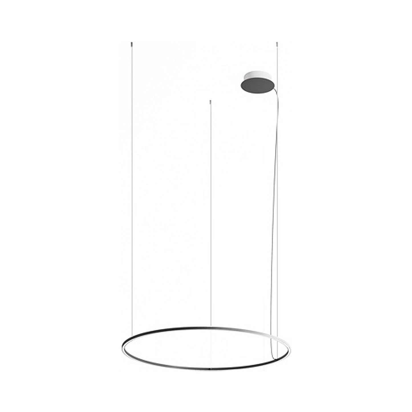 U-Light LED Pendant Light in Anthracite Grey (70.88-Inch).