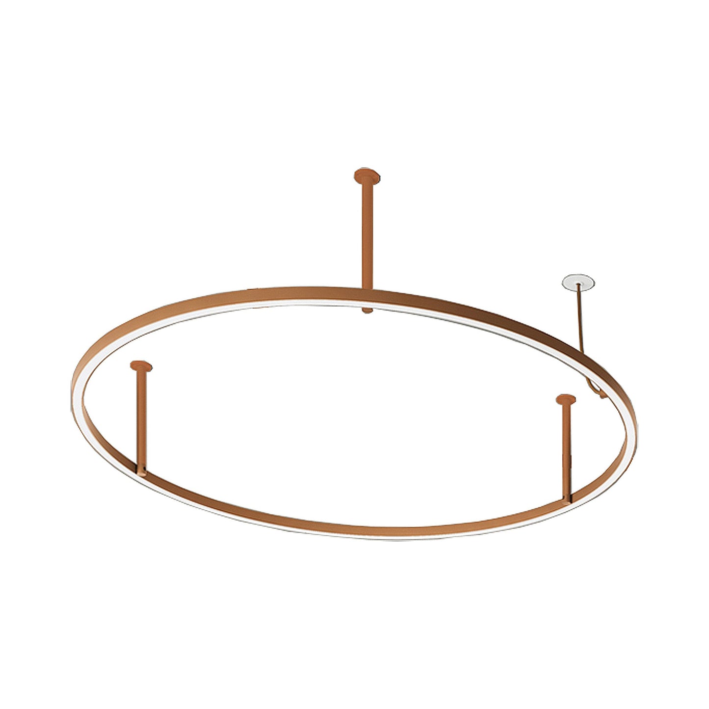 U-Light Recessed LED Ceiling / Wall Light in Rust Brown (47.25"D X 9.88"H).