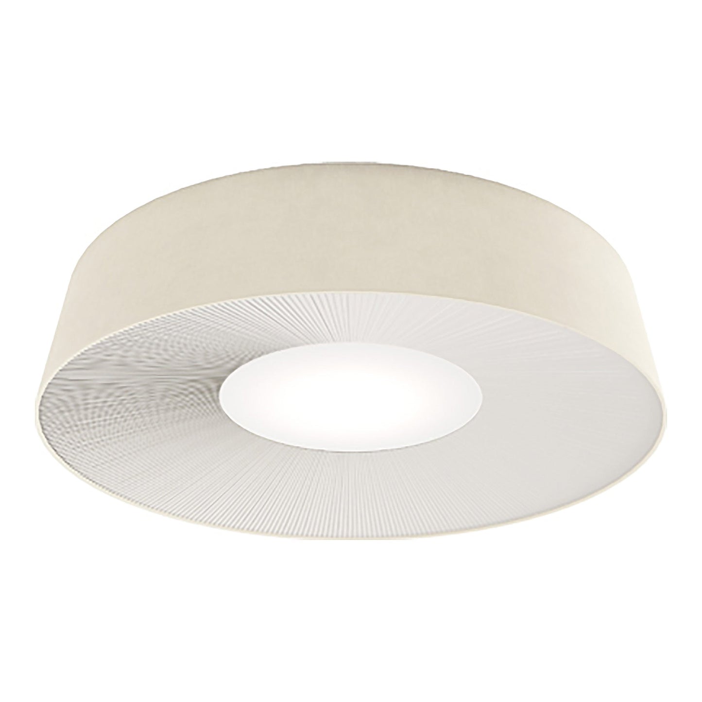 Velvet Flush Mount Ceiling Light in Warm White/White (Large).