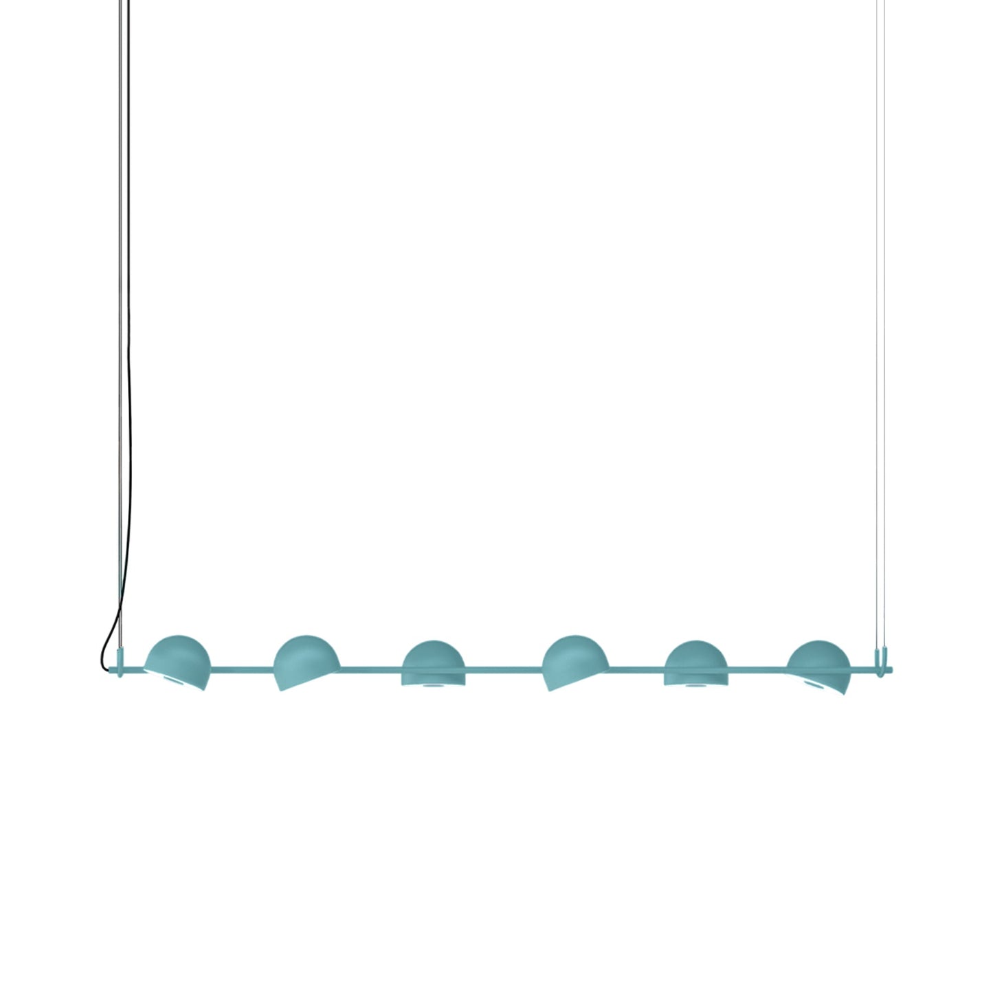 Bowee S6 LED Pendant Light in Clear Turquoise.