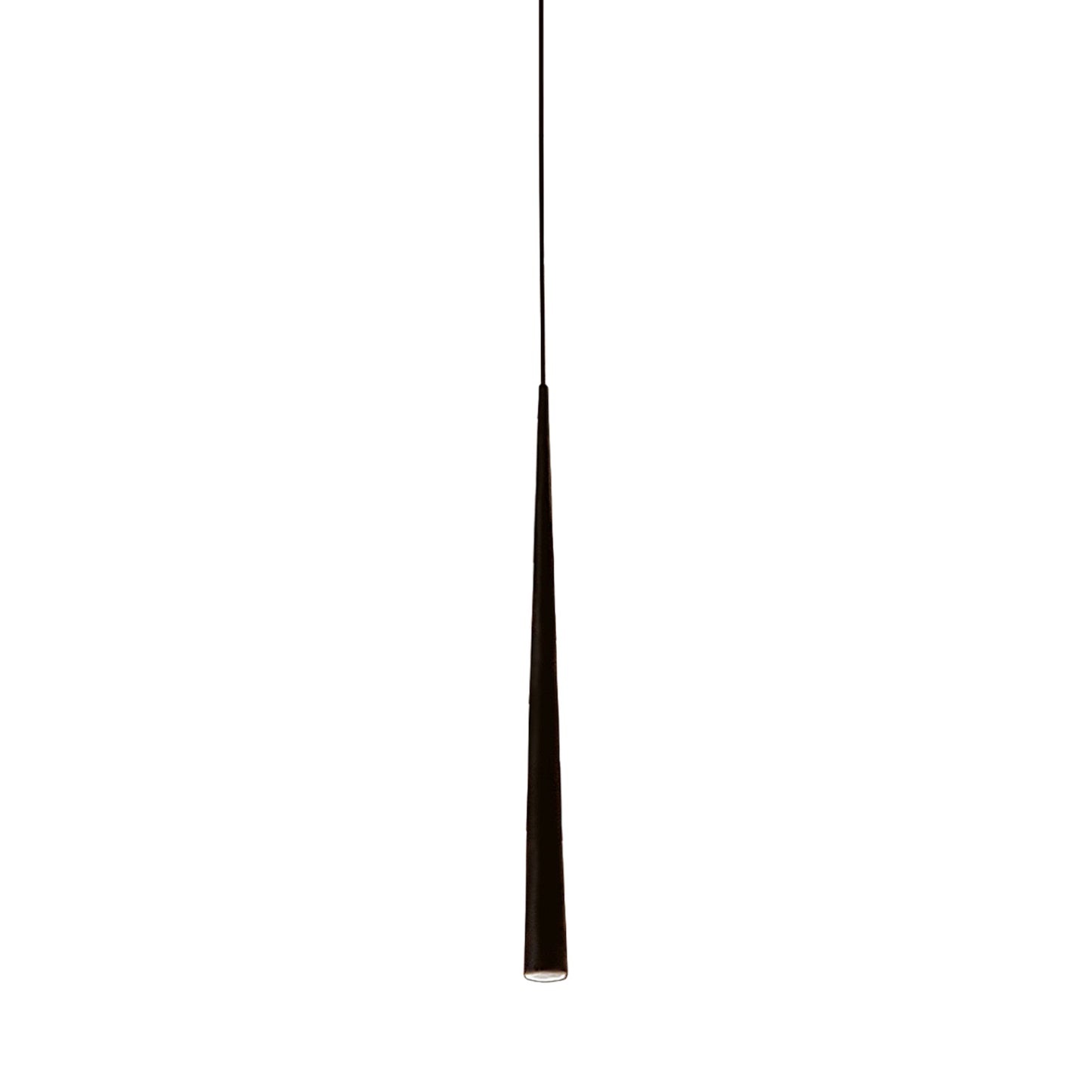 Micro LED Pendant Light in Black (37.75-Inch).