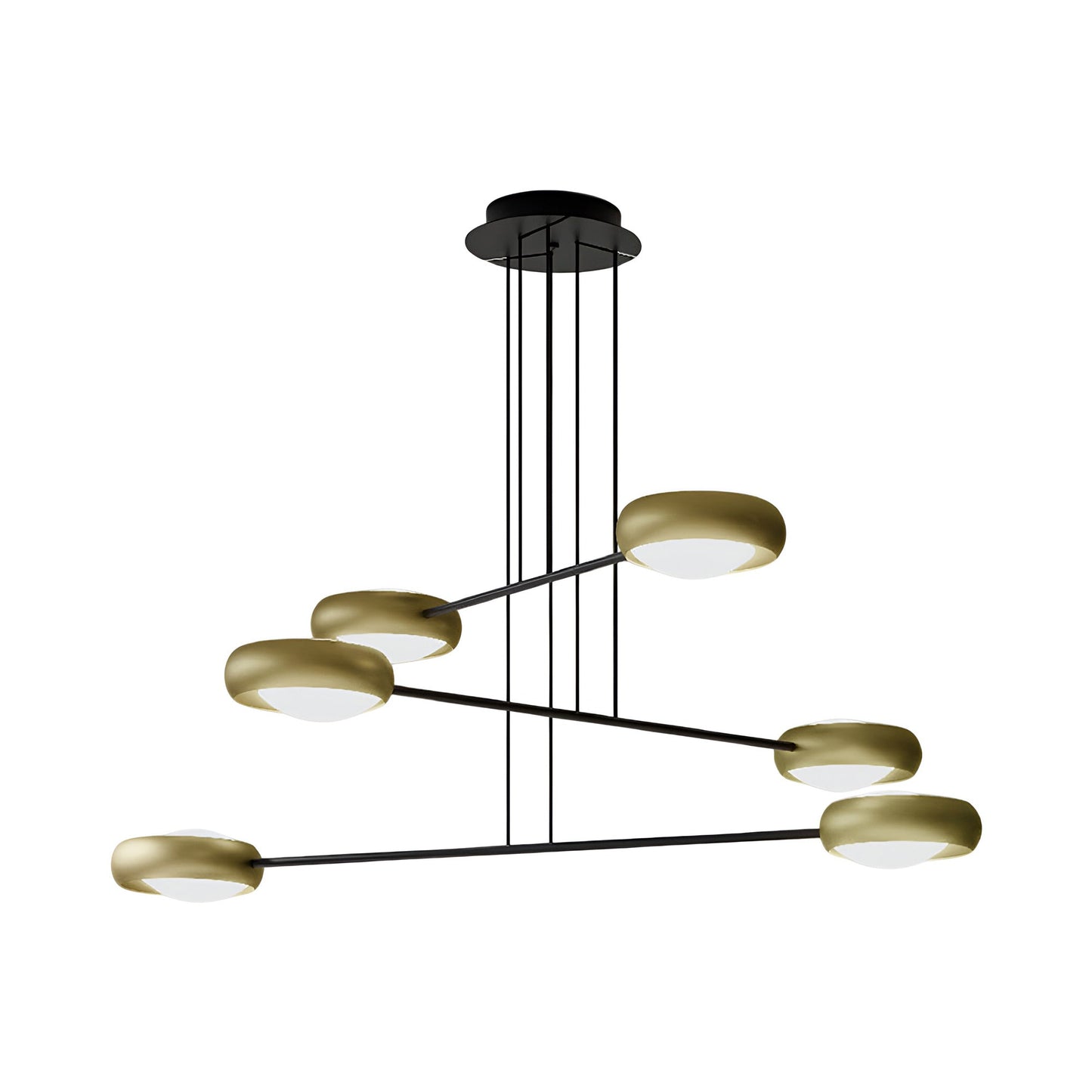 Ring S6 Pendant Light in Brass.