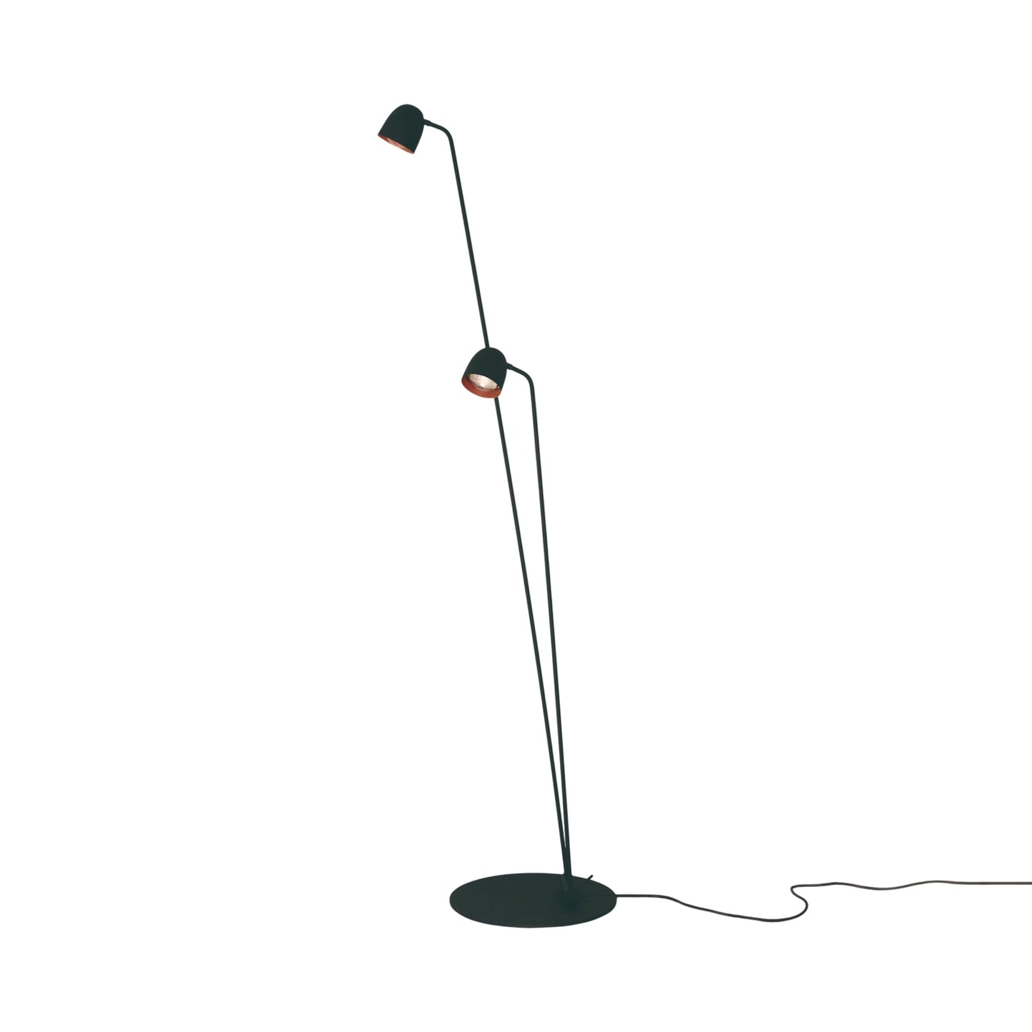Speers LED Floor Lamp in Black/Copper.