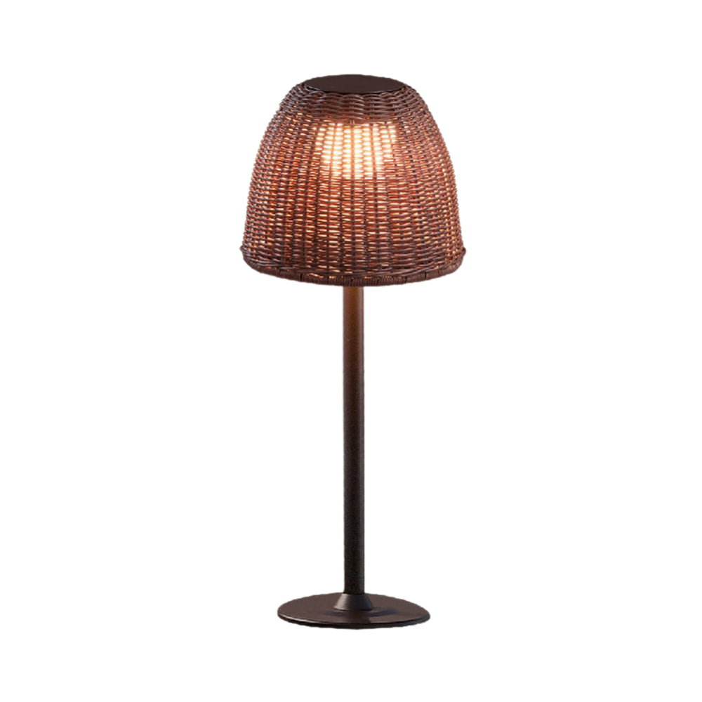 Atticus Outdoor LED Bollard Path Light in Brown (Large).