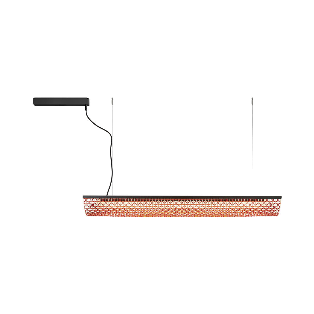 Balis Outdoor LED Pendant Light in Red.