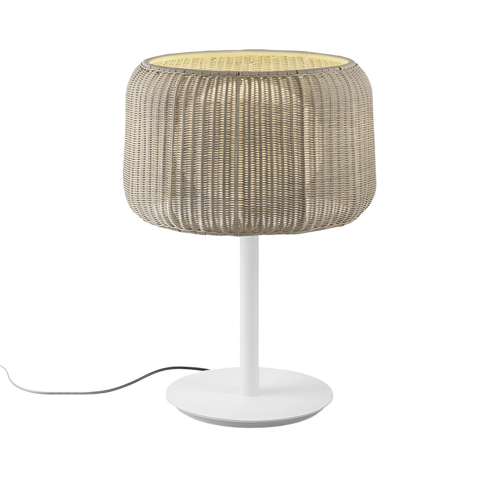 Fora Outdoor Table Lamp in Light Beige.