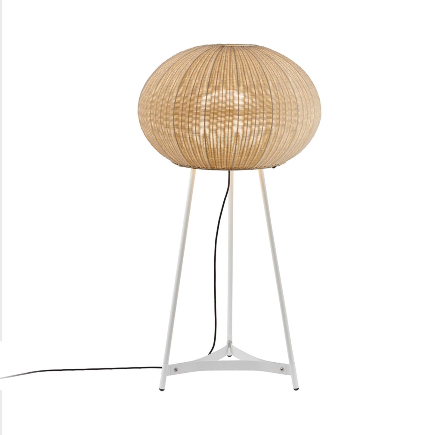 Garota Outdoor Floor Lamp in Ivory White (52.28-Inch).