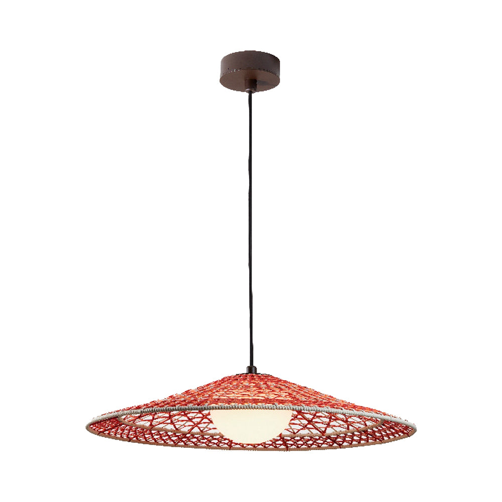 Nans S/55 Outdoor LED Pendant Light in Red.