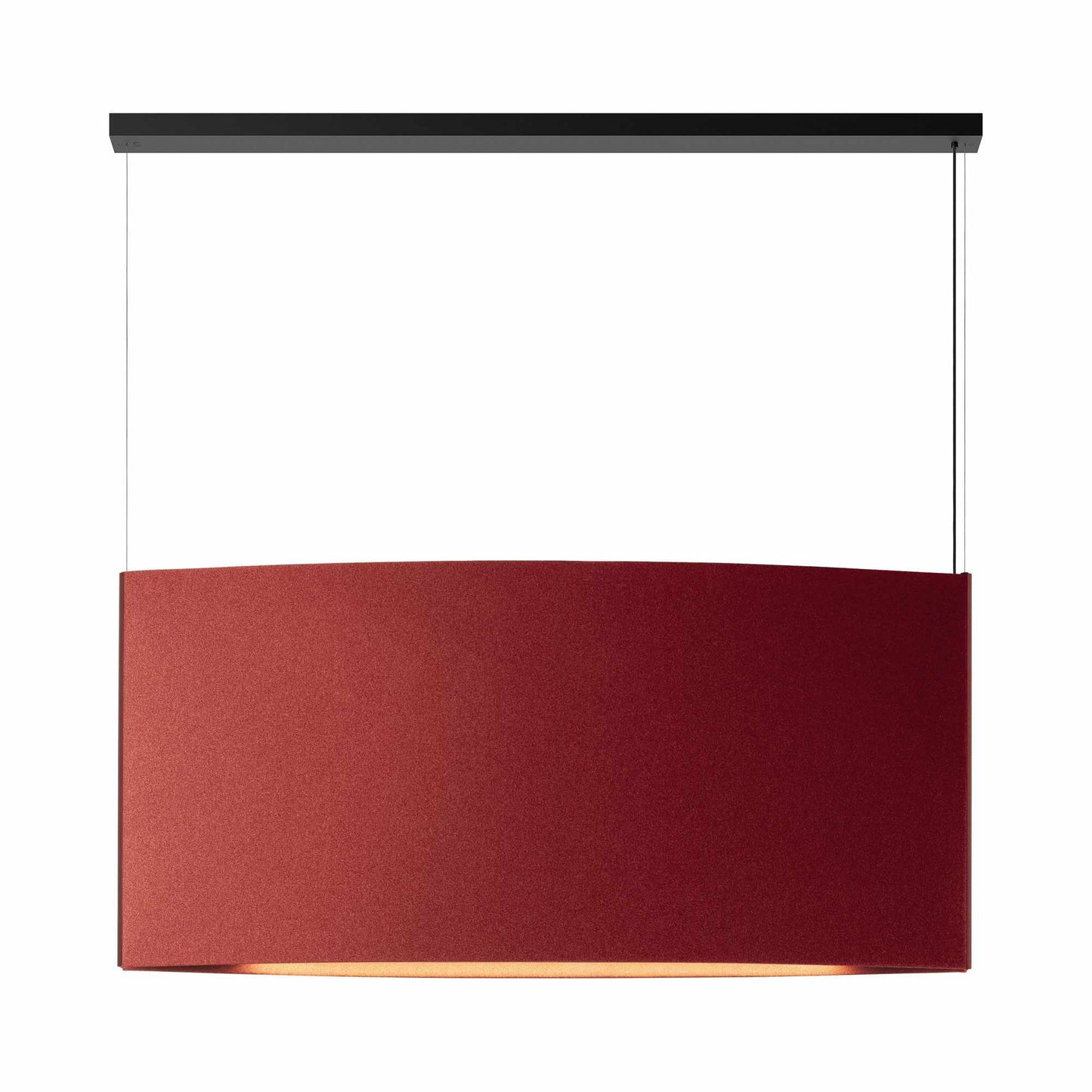 Noren LED Pendant Light in Terracotta (59.45"W X 27.56"H).