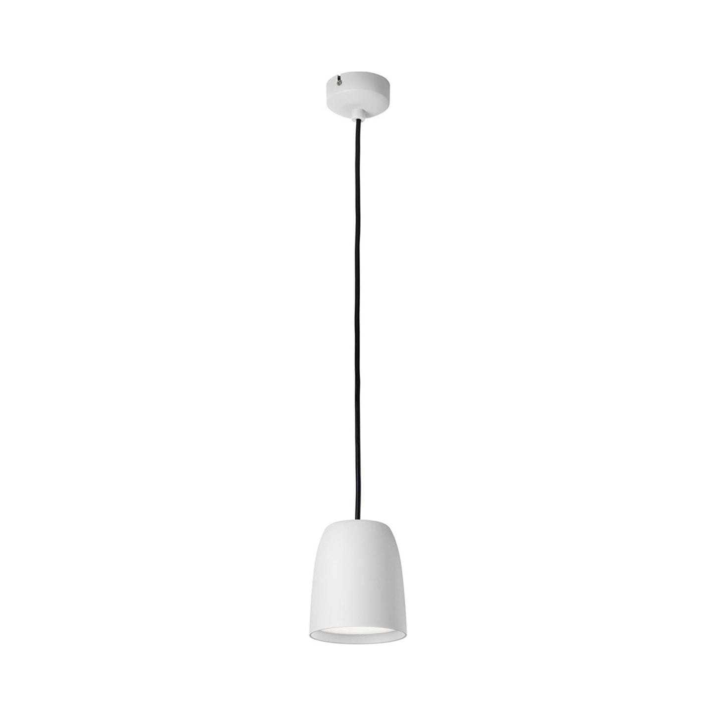 Nut LED Pendant Light in White.