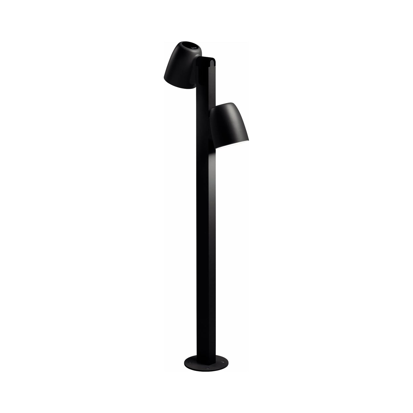 Nut Outdoor LED Bollard in Textured Black (35.43-Inch/2-Light).