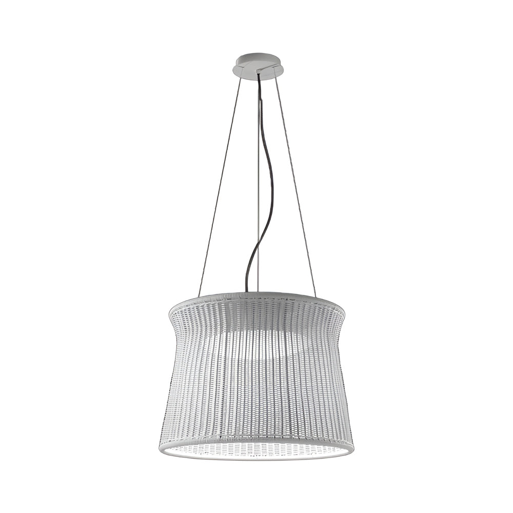 Syra Outdoor LED Pendant Light in Natural White (Large).