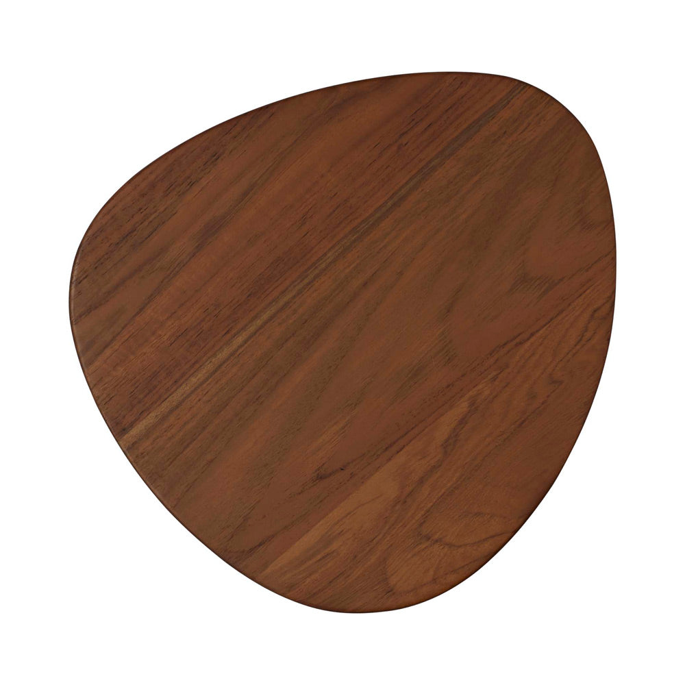 Tria Outdoor LED Wall Light in Teak Wood Frontal (Large).