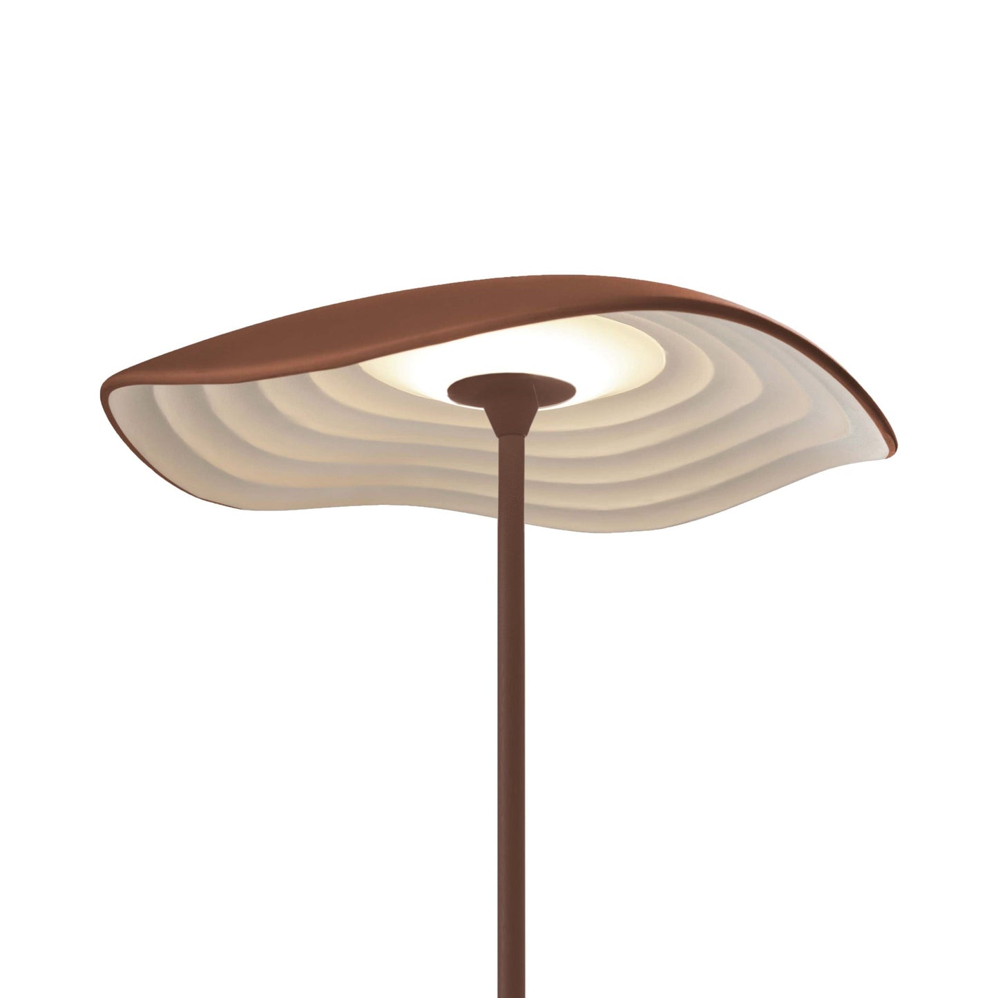Valentina LED Table Lamp in Terracotta/White.