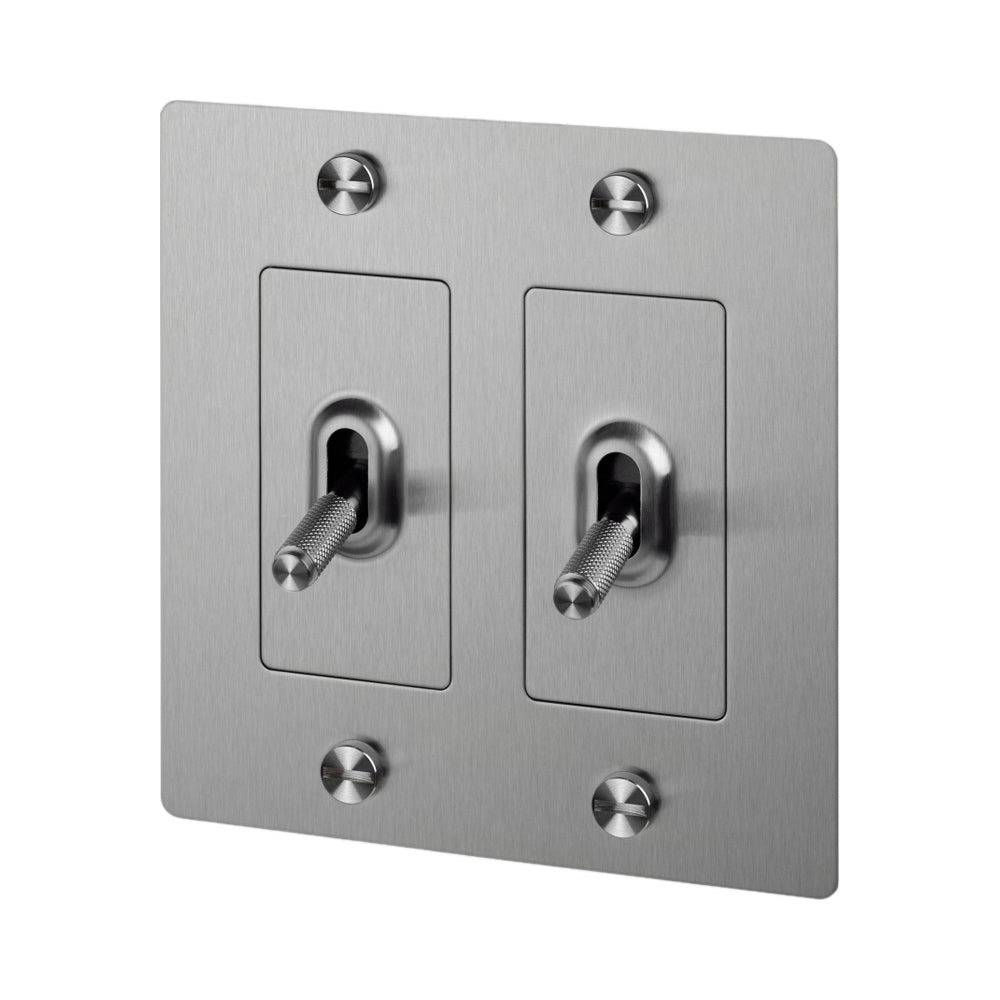 2G Toggle Switch in Steel (Without Logo).