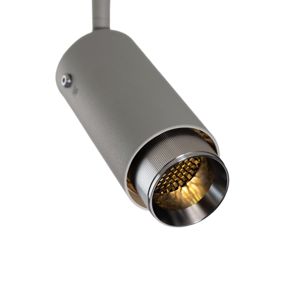 Exhaust Track Spot Light in Stone/Steel (Linear).